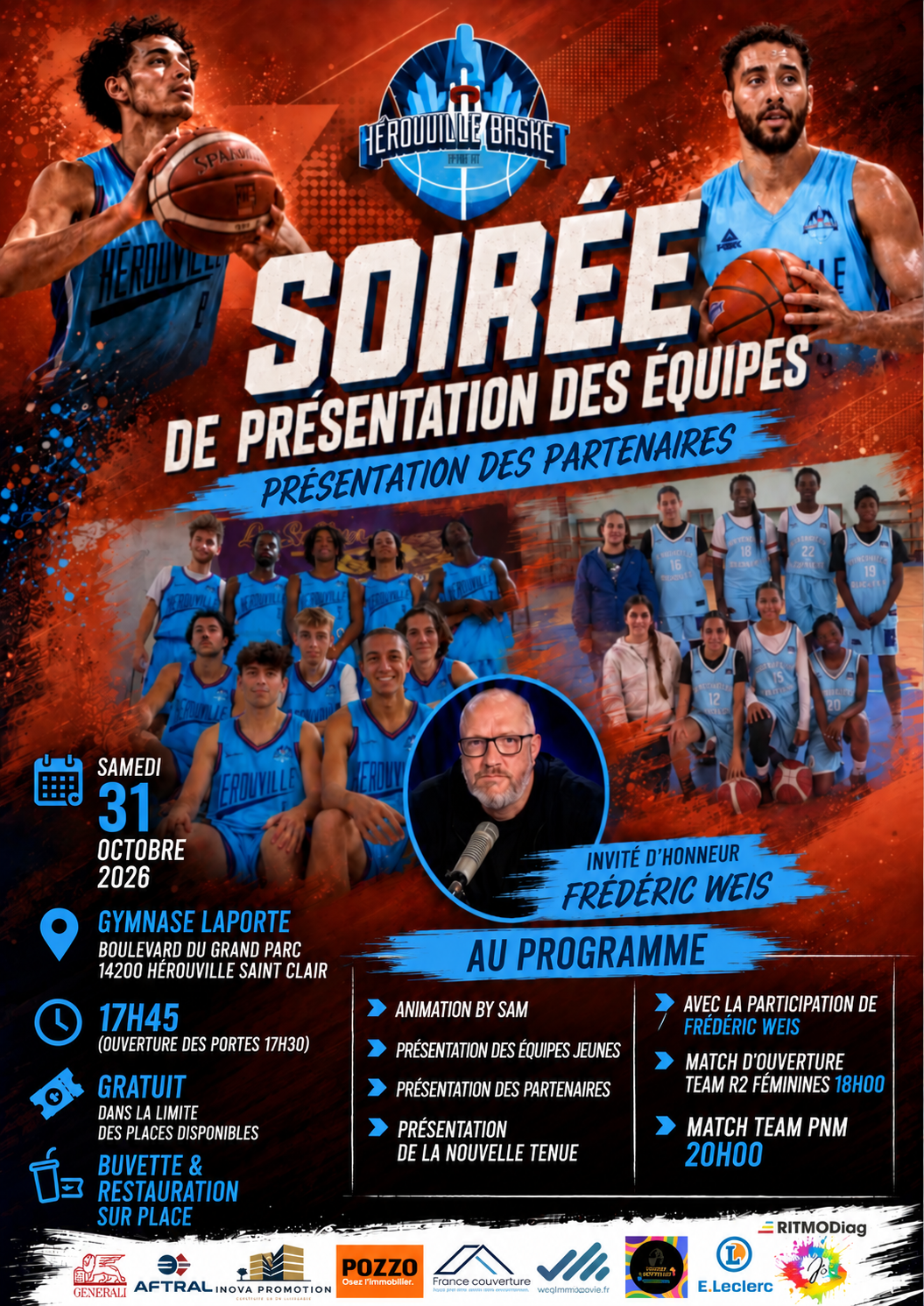 Présentation des équipes & des partenaires - Hérouville Basket