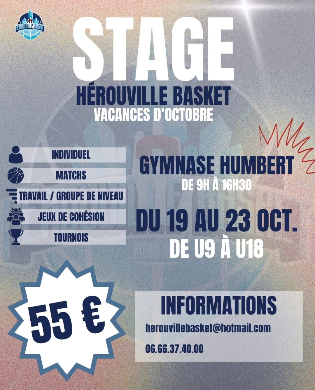 Stage de la Toussaint - Hérouville Basket