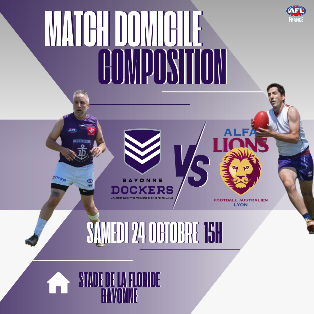 Match Championnat masculin Football Australien