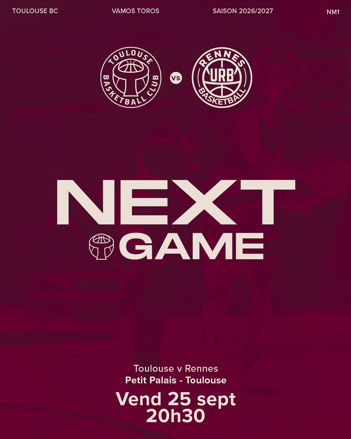 J1 NM1 - Toulouse Basketball Club vs Rennes