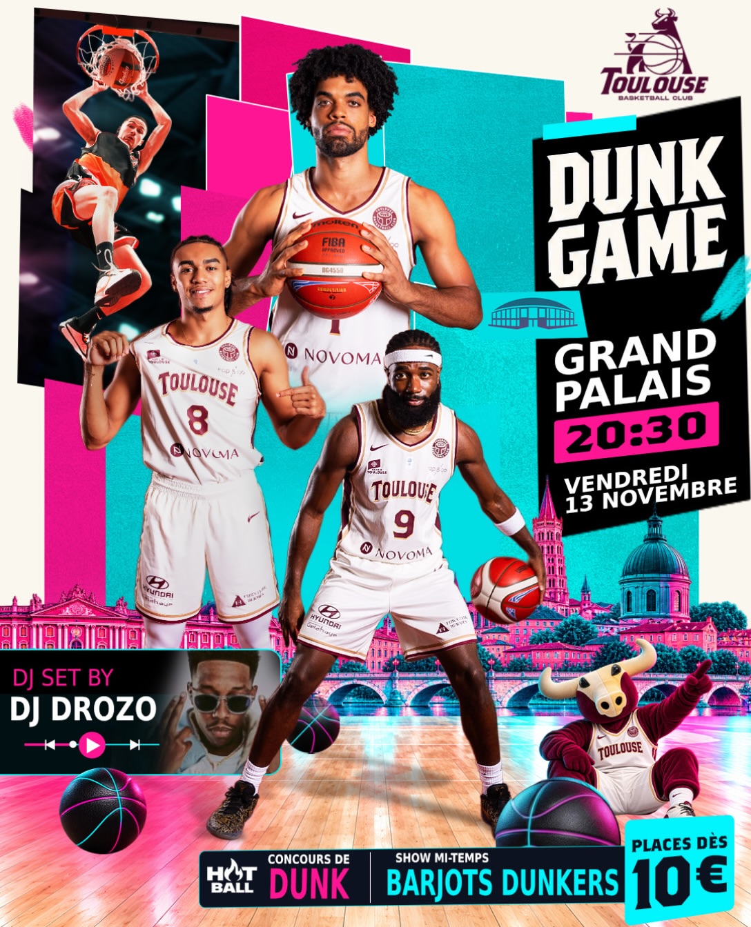 J11 NM1 DUNK GAME - Toulouse Basketball Club vs Chartres Métropole Basket