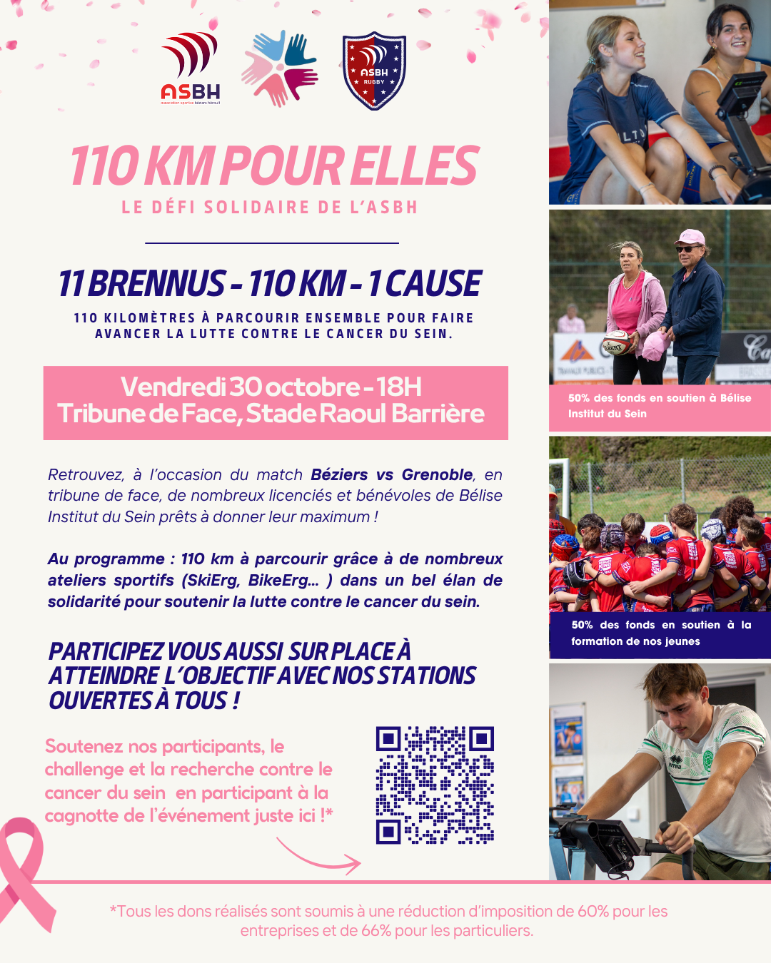 "110 Km pour ELLES" - Défi solidaire de l'ASBH