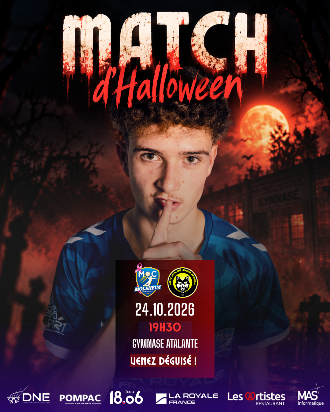 🎃 Molsheim vs Mulhouse : La Nuit de l'Enfer ! (Match Spécial Halloween)