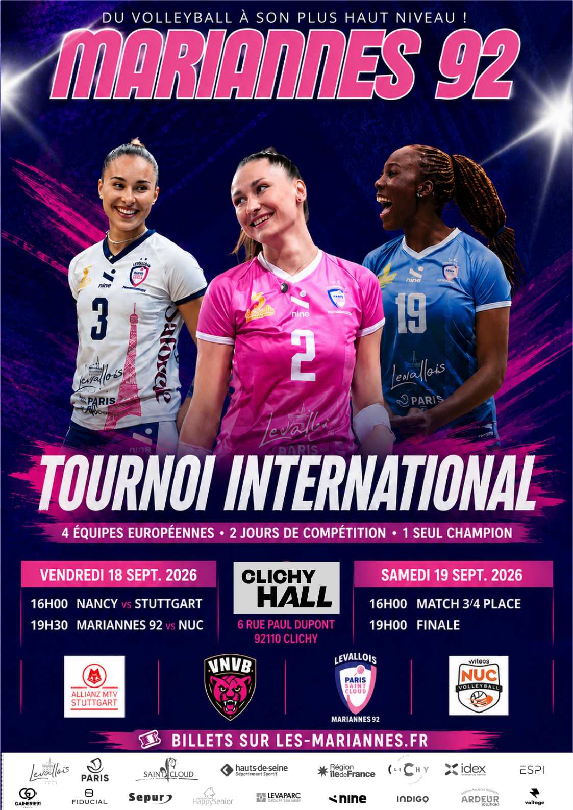 TOURNOI INTERNATIONAL VOLLEYBALL MARIANNES92