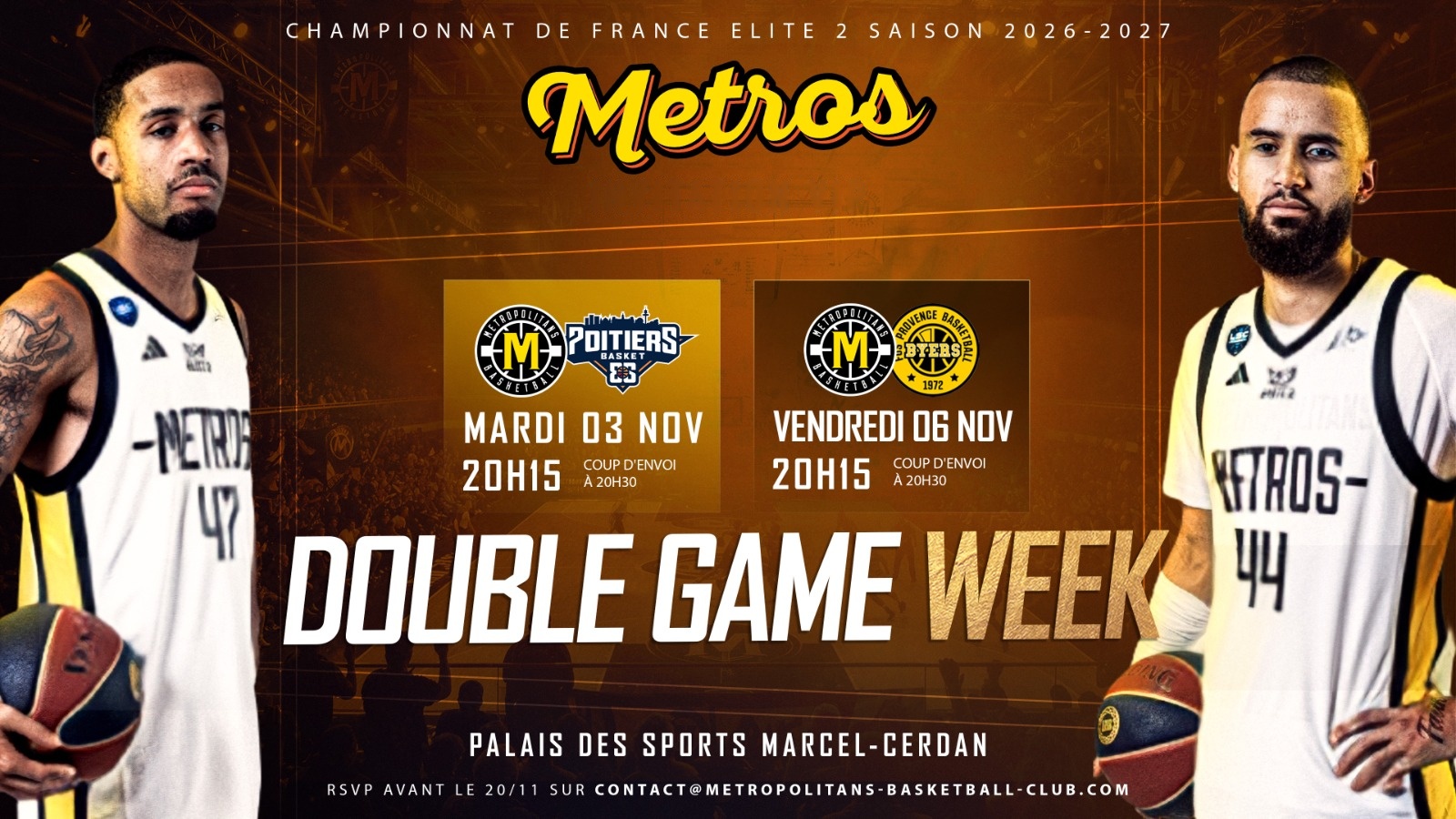 Elite 2 : Levallois Metropolitans - Poitiers Basket 86